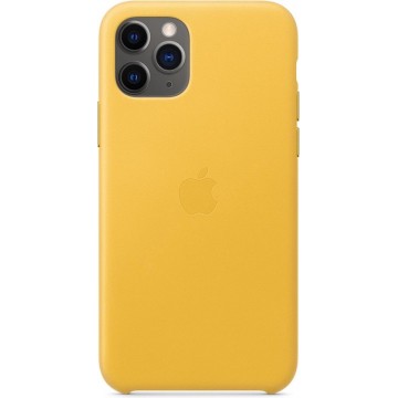 Apple Leren Hoesje voor iPhone 11 Pro - Lemon Geel