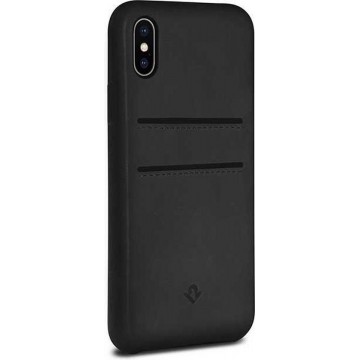 Twelve South Relaxed Leather w/pockets for iPhone X (black)
