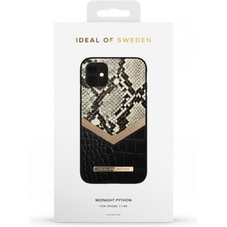 iDeal of Sweden Fashion Case Atelier iPhone 11/XR Midnight Python