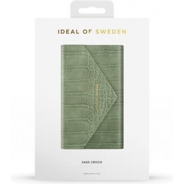 iDeal of Sweden Envelope Clutch iPhone 8/7/6/6s/SE Sage Croco