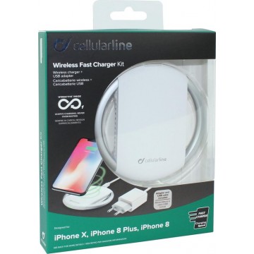 Cellularline - Draadloze lader voor Apple -  Wit