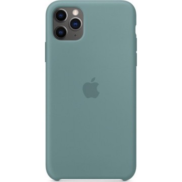 Apple Silicone Backcover iPhone 11 Pro Max hoesje - Cactus Groen