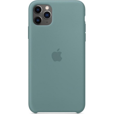 Apple Silicone Backcover iPhone 11 Pro Max hoesje - Cactus Groen