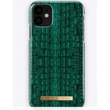 iDeal of Sweden Emerald Croco iPhone 11 - Groen