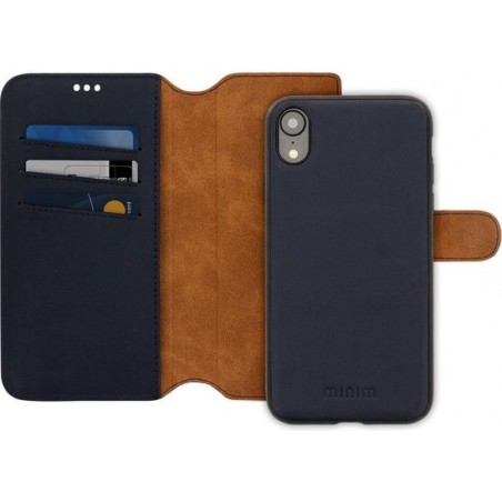 Minim 2-in-1 Apple iPhone XR Hoesje Book Case en Back Cover Blauw