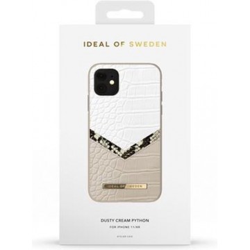 iDeal of Sweden Fashion Case Atelier iPhone 11/XR Dusty Cream Python