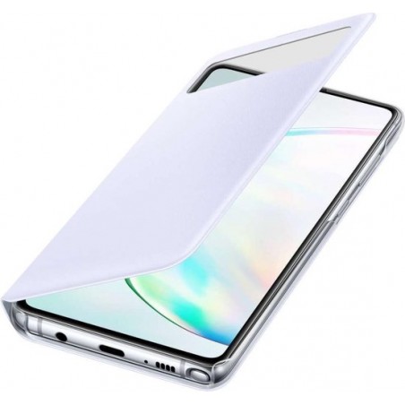 Origineel Hoesje Samsung Galaxy Note 10 Lite S View Wallet Cover - Wit
