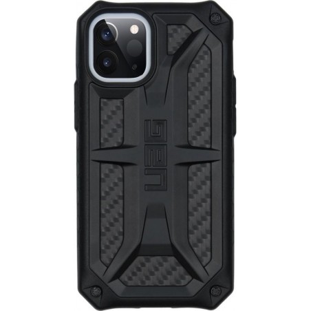 UAG Monarch Backcover iPhone 12 Mini hoesje - Carbon Fiber Black