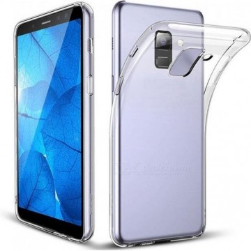 Samsung Galaxy J6 Plus Hoesje - Siliconen Backcover - Transparant