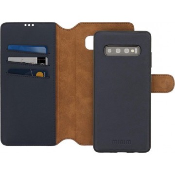 Minim 2-in-1 Samsung Galaxy S10+ Hoesje Book Case en Back Cover Blauw