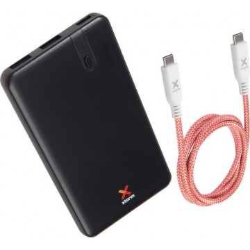 Xtorm Fuel Series Power Bank 5000 Pocket Inclusief USB Type C naar Type C Kabel 100W- FS301-CX025