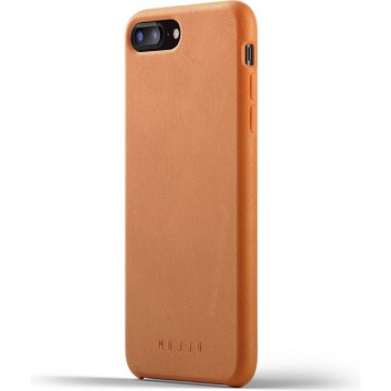 Mujjo iPhone 8 Plus / 7 Plus Leren Telefoonhoesje - Bruin - Premium leer - Telefoon case / cover - Slimfit - 1.8mm dun