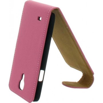 Premium Flip Hoesje Galaxy S4 Mini i9190 Matt Pink