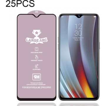 Voor OPPO Realme 3 Pro 25 PCS 9H HD High Alumina Full Screen Tempered Glass Film