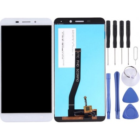 Let op type!! LCD Screen and Digitizer Full Assembly for Asus ZenFone 3 Laser  ZC551KL (White)