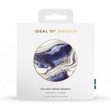 iDeal of Sweden Qi Charger Universal Golden Indigo Marble