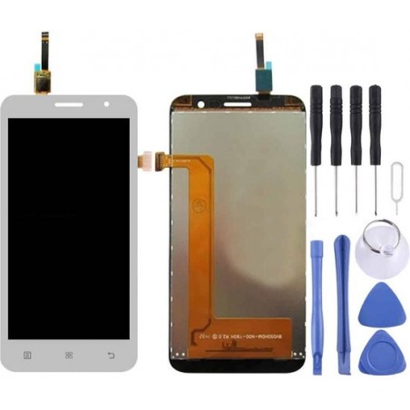 Let op type!! LCD Screen and Digitizer Full Assembly for Lenovo A8 / A806 / A808T(White)