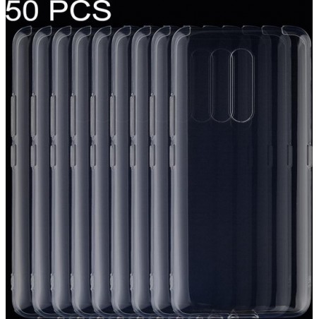 Let op type!! 50 stuks 0 75 mm ultradunne transparante TPU zachte beschermende case voor vivo X27 Pro