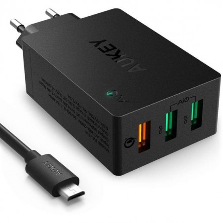 Aukey - PA-T14 Qualcomm Quick Charge 3.0 charger 43.5W - Zwart