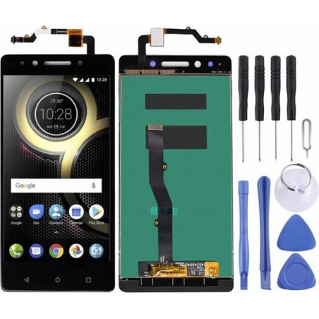 Let op type!! LCD Screen and Digitizer Full Assembly for Lenovo K8 Note XT1902-3 (Black)