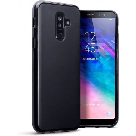 EmpX.nl Samsung Galaxy A6 Plus (2018) TPU Zwart Back cover