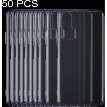 Let op type!! 50 PCS 0.75 mm ultradunne transparante TPU zachte beschermhoes voor Huawei Honor 20 Pro