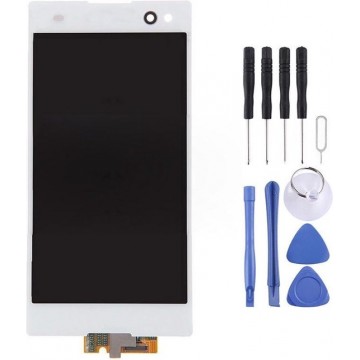 Let op type!! LCD Display + Touch Panel  for Sony Xperia C3 / D2533 / D2502 / S55U / S55T(White)