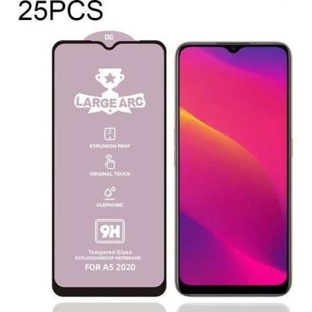 Voor OPPO A5 (2020) 25 PCS 9H HD High Alumina Full Screen gehard glasfilm