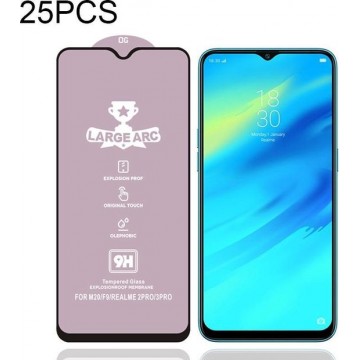 Voor OPPO Realme 2 Pro 25 PCS 9H HD High Alumina Full Screen Tempered Glass Film