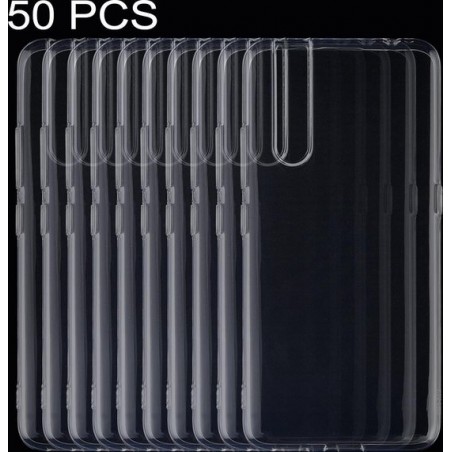 Let op type!! 50 stuks 0 75 mm ultradunne transparante TPU zachte beschermende case voor vivo V15 Pro