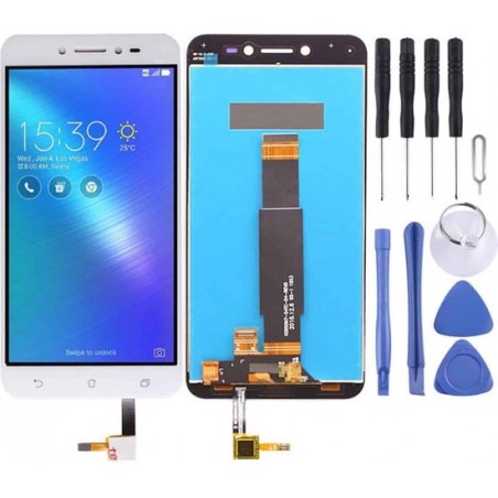 Lcd-scherm en digitizer volledige montage voor Asus ZenFone Live / ZB501KL (wit)