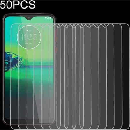 Let op type!! 50 stuks voor Motorola Moto G8 Play 9H 2.5 D scherm gehard glas film