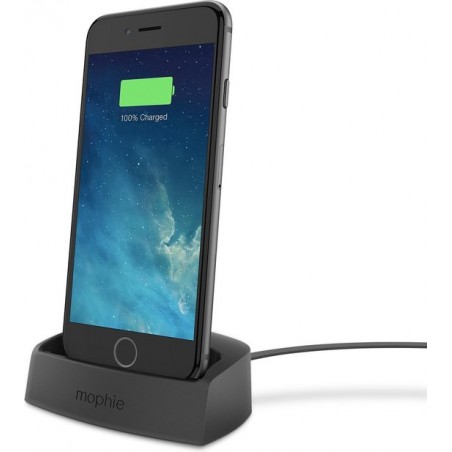 Mophie Desktop charging dock iPhone 5/5S & 6/6S - Zwart