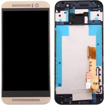 Let op type!! LCD Screen and Digitizer Full Assembly with Frame for HTC One M9 (Gold on Gold)
