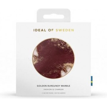 iDeal of Sweden Qi Charger Universal Golden Burgundy Marble