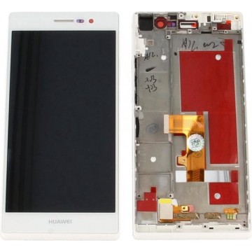 Huawei Ascend P7 display LCD Touch Screen Frame White