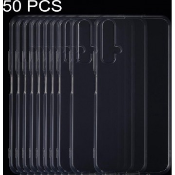 Let op type!! 50 PCS 0.75 mm ultradunne transparante TPU zachte beschermhoes voor Huawei Honor 20