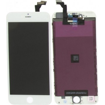 Apple iPhone 6 Plus 5,5  Wit Compleet scherm, LCD inclusief Touchglas en Backlight en Frame