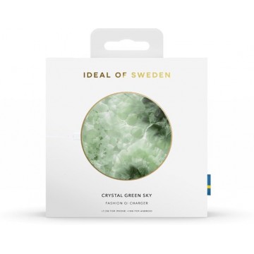 iDeal of Sweden Qi Charger Universal Crystal Green Sky