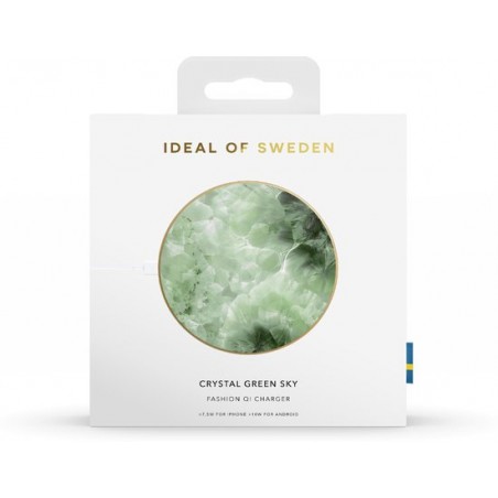 iDeal of Sweden Qi Charger Universal Crystal Green Sky