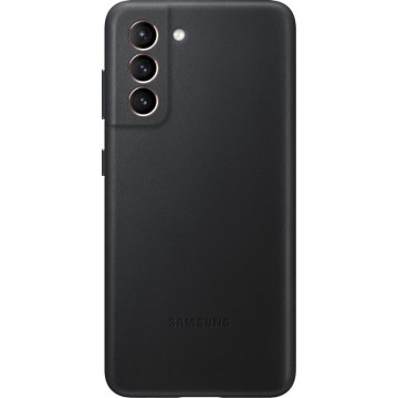 Samsung Leather Cover - Samsung S21 - Black