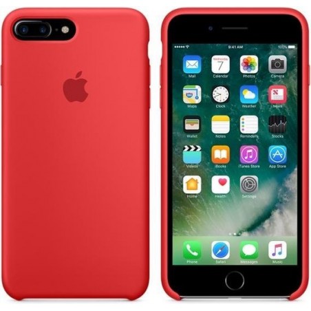 Apple Siliconen Hoesje voor Apple iPhone 7 Plus/8 Plus - Rood