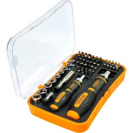 Let op type!! JAKEMY JM-6101 53 in 1 Labor Saving Ratchet Screwdriver Repair Tool Set