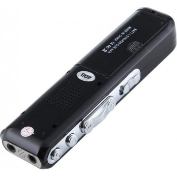 Let op type!! 4GB digitale Voice Recorder Dictaphone MP3-speler  telefoon opname  VOX Function(Black) ondersteuning