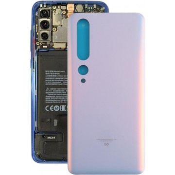Batterij achterkant voor Xiaomi Mi 10 5G (wit)