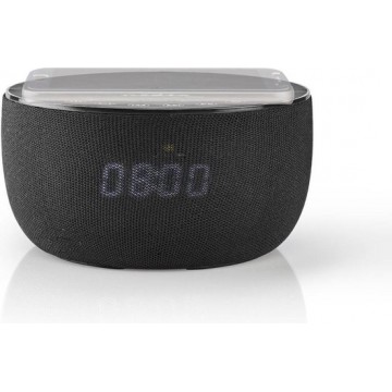 Nedis SPBT4000BK Bluetooth®-speaker Met Draadloos Laden 30 W Tot 6 Uur Speeltijd Klok Zwart