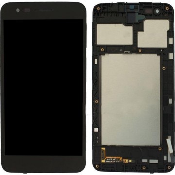 Let op type!! LCD Screen and Digitizer Full Assembly with Frame for LG K4 2017 / M160 (Black)