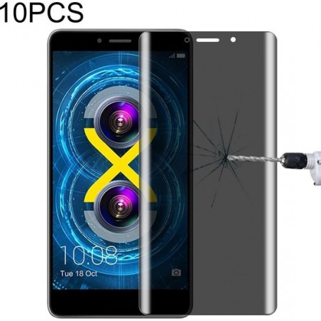 Voor Huawei Honor 6X 10 PCS 9H Oppervlaktehardheid 180 graden Privacy Anti Glare Screenprotector