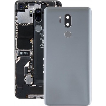 Batterij achterkant met cameralens en vingerafdruksensor voor LG G7 ThinQ / G710 / G710EM / G710PM / G710VMP (zilver)