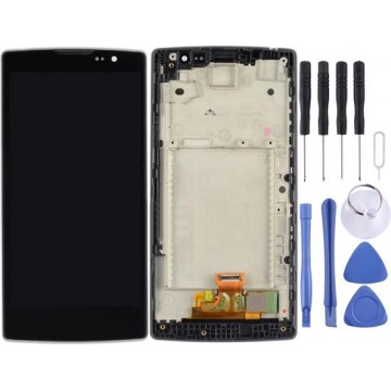 Let op type!! LCD Screen and Digitizer Full Assembly with Frame for LG SPIRIT / H440n / H441 / H443(Black)